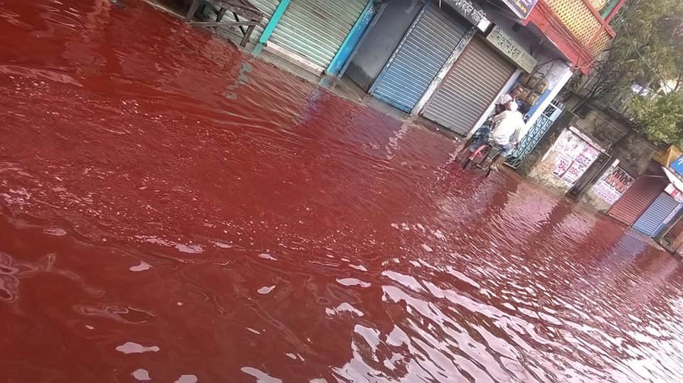 red rain in Kerala